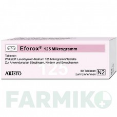 ЕФЕРОКС (EFEROX) 125 мкг таблетки 50 шт - Левотироксин ARISTO PHARMA