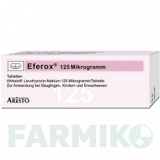 ЕФЕРОКС (EFEROX) 125 мкг таблетки 100 шт - Левотироксин ARISTO PHARMA