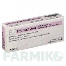 ЭФЕРОКС (EFEROX) 50 мкг/150 мкг таблетки 50 шт - Левотироксин, Йодид калия ARISTO PHARMA