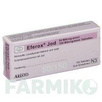 ЕФЕРОКС (EFEROX) 50 мкг/150 мкг таблетки 100 шт - Левотироксин, Йодид калію ARISTO PHARMA