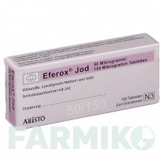 ЭФЕРОКС (EFEROX) 50 мкг/150 мкг таблетки 100 шт - Левотироксин, Йодид калия ARISTO PHARMA