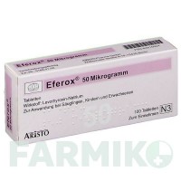 ЕФЕРОКС (EFEROX) 50 мкг таблетки 100 шт - Левотироксин ARISTO PHARMA
