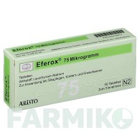 ЭФЕРОКС (EFEROX) 75 мкг таблетки 50 шт - Левотироксин ARISTO PHARMA