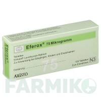 ЭФЕРОКС (EFEROX) 75 мкг таблетки 100 шт - Левотироксин ARISTO PHARMA