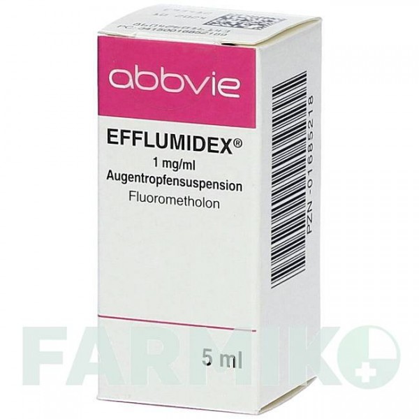 ЭФФЛЮМИДЕКС (EFFLUMIDEX) капли 5 мл - Фторметолон ABBVIE