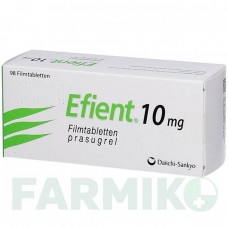 ЭФИЕНТ (EFIENT) 10 мг таблетки 98 шт - Прасугрел 1 0 1 CAREFARM