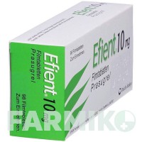 ЕФІЄНТ (EFIENT) 10 мг таблетки 98 шт - Прасугрел ACA MULLER-ADAG PHARMA