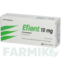 ЭФИЕНТ (EFIENT) 10 мг таблетки 28 шт - Прасугрел KOHLPHARMA