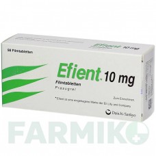 ЭФИЕНТ (EFIENT) 10 мг таблетки 98 шт - Прасугрел KOHLPHARMA