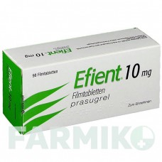 ЕФІЄНТ (EFIENT) 10 мг таблетки 98 шт - Прасугрел SUBSTIPHARM