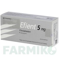ЕФІЄНТ (EFIENT) 5 мг таблетки 98 шт - Прасугрел KOHLPHARMA