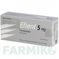 ЭФИЕНТ (EFIENT) 5 мг таблетки 98 шт - Прасугрел KOHLPHARMA