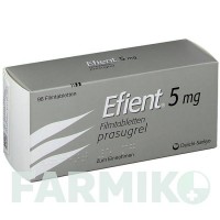 ЭФИЕНТ (EFIENT) 5 мг таблетки 98 шт - Прасугрел SUBSTIPHARM