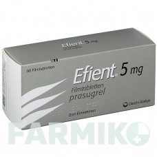 ЭФИЕНТ (EFIENT) 5 мг таблетки 98 шт - Прасугрел SUBSTIPHARM