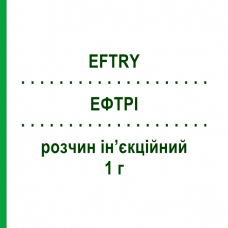 ЭФТРИ (EFTRY) 1 г раствор инъекционный 3,5 мл - Цефтриаксон FARTO