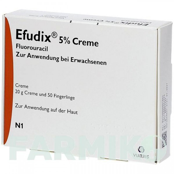 ЭФУДИКС (EFUDIX) 5% крем 20 г - Фторурацил MEDA PHARMA