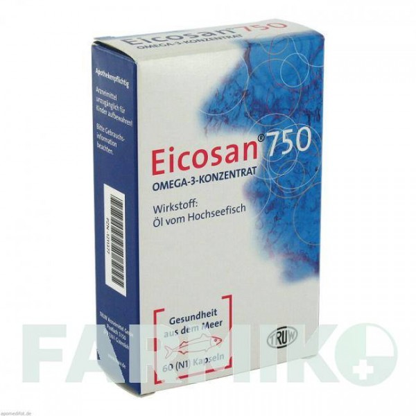 ЭЙКОЗАН (EICOSAN) 750 капсулы 60 шт - Омега-3 с жирными кислотами MED PHARMA SERVICE