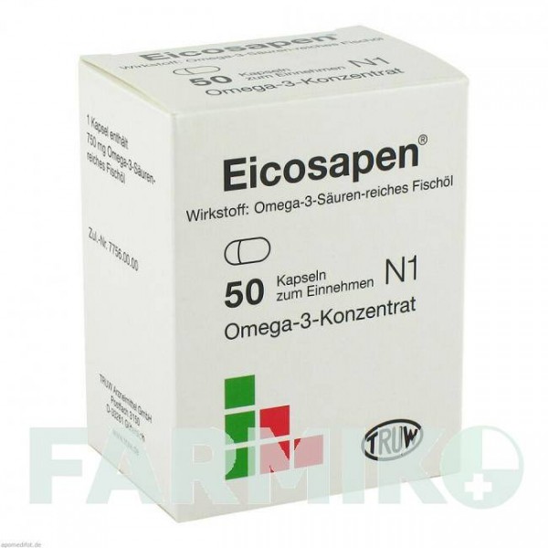 ЭЙКОЗАПЕН (EICOSAPEN) капсулы 50 шт - Омега-3 с жирными кислотами MED PHARMA SERVICE