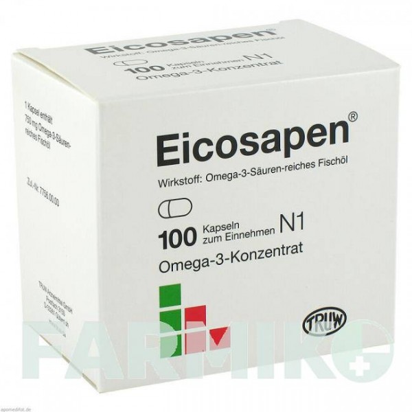 ЭЙКОЗАПЕН (EICOSAPEN) капсулы 100 шт - Омега-3 с жирными кислотами MED PHARMA SERVICE