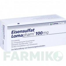 ЭЙЗЕНСУЛЬФАТ (EISENSULFAT) 100 мг таблетки 50 шт - Железо (II) сульфат LOMAPHARM