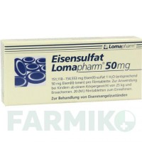 ЭЙЗЕНСУЛЬФАТ (EISENSULFAT) 50 мг таблетки 20 шт - Железо (II) сульфат LOMAPHARM