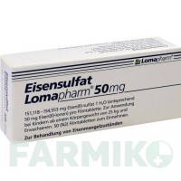 ЭЙЗЕНСУЛЬФАТ (EISENSULFAT) 50 мг таблетки 50 шт - Железо (II) сульфат LOMAPHARM