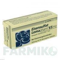 ЭЙЗЕНСУЛЬФАТ (EISENSULFAT) 65 мг таблетки 50 шт - Железо (II) сульфат LOMAPHARM