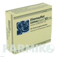 ЭЙЗЕНСУЛЬФАТ (EISENSULFAT) 65 мг таблетки 100 шт - Железо (II) сульфат LOMAPHARM