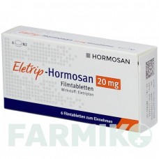 ЭЛЕТРИП (ELETRIP) 20 мг таблетки 6 шт - Элетриптан HORMOSAN PHARMA