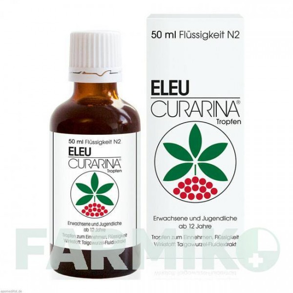 ЭЛЕУ (ELEU) 1 мл капли 50 мл - Корень элеутерококка HARRAS PHARMA CURARINA