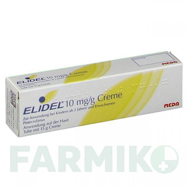 ЭЛИДЕЛ (ELIDEL) 10 мг/г крем 15 г - Пимекролимус MEDA PHARMA