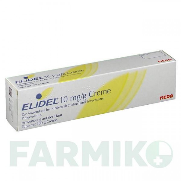 ЭЛИДЕЛ (ELIDEL) 10 мг/г крем 100 г - Пимекролимус MEDA PHARMA