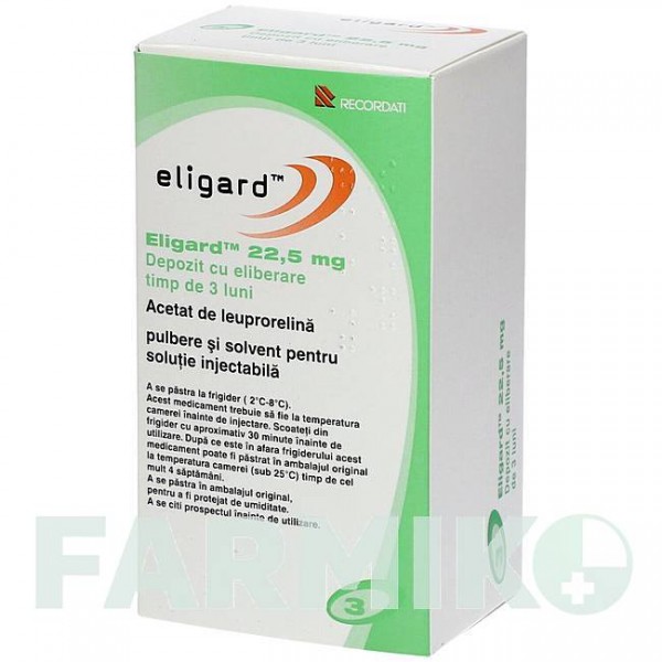 ЕЛІГАРД (ELIGARD) 22,5 мг порошок 2x1 шт - Лейпрорелін KOHLPHARMA