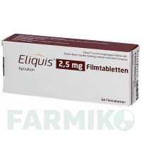 ЕЛІКВІС (ELIQUIS) 2,5 мг таблетки 60 шт - Апіксабан PARANOVA PACK