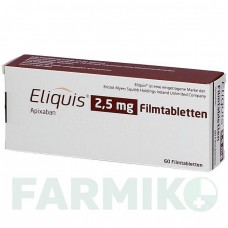 ЭЛИКВИС (ELIQUIS) 2,5 мг таблетки 60 шт - Апиксабан PARANOVA PACK