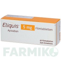 ЕЛІКВІС (ELIQUIS) 5 мг таблетки 60 шт - Апіксабан AXICORP PHARMA