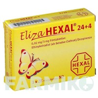 ЕЛІЗА (ELIZA) 24 + 0,02 мг/3 мг таблетки 3x28 шт - Дроспіренон, Етинілестрадіол HEXAL