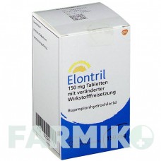 ЕЛОНТРИЛ (ELONTRIL) 150 мг таблетки 30 шт - Бупропіон GLAXOSMITHKLINE