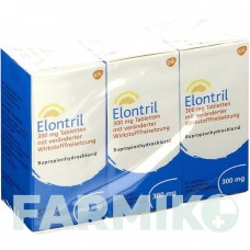 ЕЛОНТРИЛ (ELONTRIL) 300 мг таблетки 3x30 шт - Бупропіон GLAXOSMITHKLINE