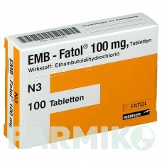 ЭМБ ФАТОЛ (EMB FATOL) 100 мг таблетки 100 шт - Этамбутол ESTEVE PHARMACEUTICALS