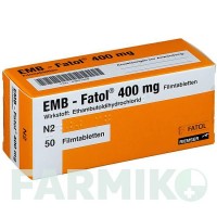 ЭМБ ФАТОЛ (EMB FATOL) 400 мг таблетки 50 шт - Этамбутол ESTEVE PHARMACEUTICALS