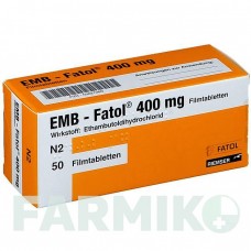 ЭМБ ФАТОЛ (EMB FATOL) 400 мг таблетки 50 шт - Этамбутол ESTEVE PHARMACEUTICALS