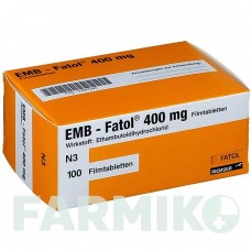 ЭМБ ФАТОЛ (EMB FATOL) 400 мг таблетки 100 шт - Этамбутол ESTEVE PHARMACEUTICALS