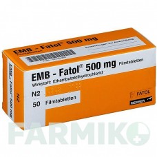 ЭМБ ФАТОЛ (EMB FATOL) 500 мг таблетки 50 шт - Этамбутол ESTEVE PHARMACEUTICALS