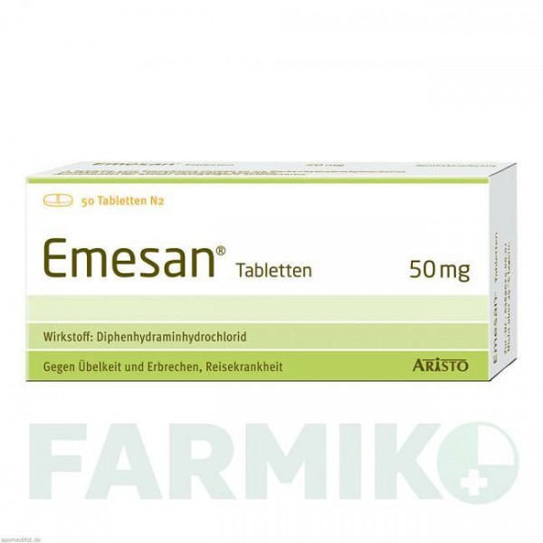 ЕМЕЗАН (EMESAN) таблетки 50 шт - Дифенгідрамін ARISTO PHARMA