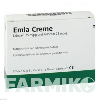 ЕМЛА (EMLA) 25 мг/г + 25 мг/г крем 5x5 г - Активні речовини EURIMPHARM