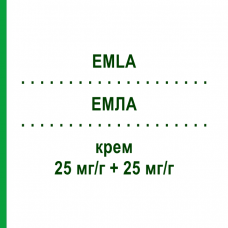 ЭМЛА (EMLA) 25 мг/г + 25 мг/г крем 30 г - Активные вещества KOHLPHARMA