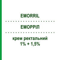 ЕМОРРІЛ (EMORRIL) 1% + 1,5% крем ректальний 40 г - Гідрокортизон SIT LABORATORIO