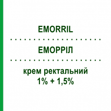 ЕМОРРІЛ (EMORRIL) 1% + 1,5% крем ректальний 40 г - Гідрокортизон SIT LABORATORIO