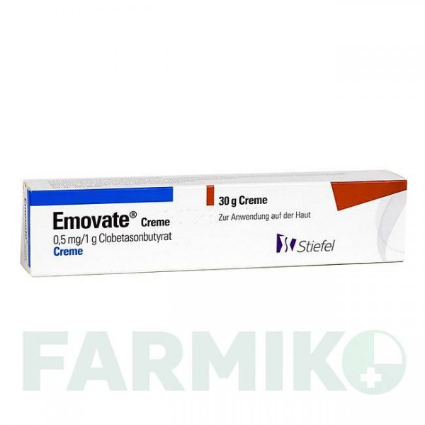 ЭМОВЕЙТ (EMOVATE) крем 30 г - Клобетазон GLAXOSMITHKLINE